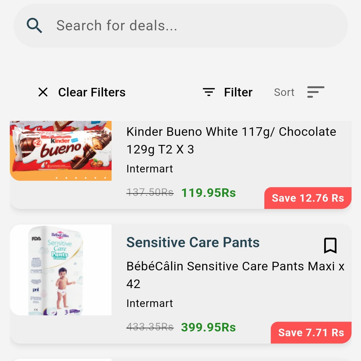 Step 2: Browse best deals